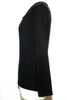 Women's Knit Merino and Cashmere Square Neck in Black
