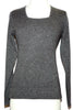 Women's Knit Merino and Cashmere Square Neck in Grey Heather