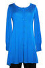 Women's Knit Merino Jewel Neck Long Cardigan Sea Port Blue