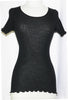 Women's Merino Short Sleeve Scoop in Black