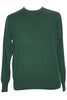 Men's Cashmere Crew in Hunter Green