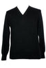 Men's Cashmere V in Black