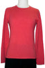 Women's Cashmere Jewel Neck in Coral Heather