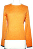 Women's Cashmere Jewel Neck in Orange Heather