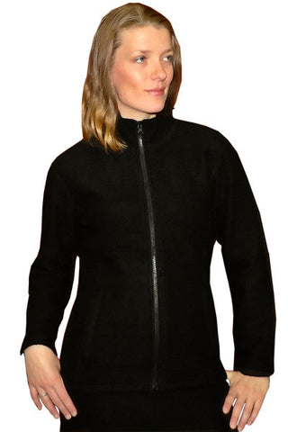 Women's Felted Merino Jacket in Black