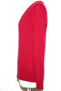 Women's Knit Merino and Cashmere Jewel Neck in Red