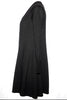 Women's Knit Merino Jewel Neck Long Cardigan Black