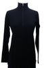 Women's Merino Long Sleeve Zip in Black