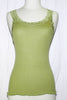 Women's Silk Sleeveless Camisole in Lime Green